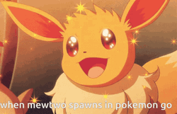 Eevee When Mewtwo Spawns Evolutions GIF