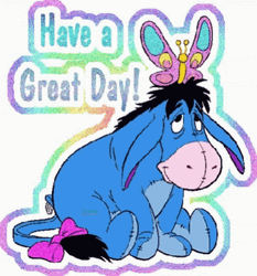 Eeyore Have A Nice Day Art GIF