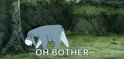Eeyore Sleeping Under Tree GIF
