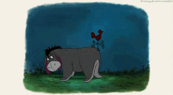 Eeyore Tail Hit By Lightning  GIF
