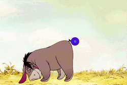 Eeyore With Yo Yo As Tail GIF