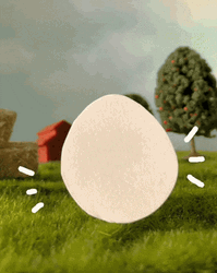 Egg Laying King On The Farm GIF