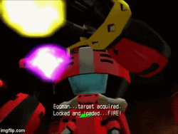 Eggman And Sonic Fighting GIF