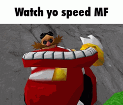 Eggman Robotnik Speed Limit GIF
