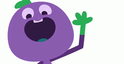Eggplant Cartoon Cute Wave GIF