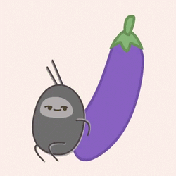 Eggplant GfyCat Dancing Mobile Art GIF
