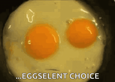 Eggs With Eggselent Choice Text GIF