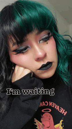 Egirl I'm Waiting GIF