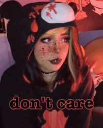Egirl Levy Tran Don't Care GIF