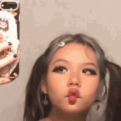 Egirl Lips Selfie GIF