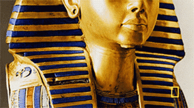 Egyptian King With Yellow National Geographic Circle GIF
