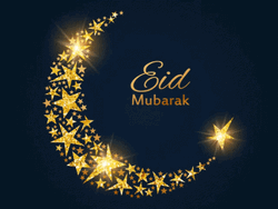 Eid Mubarak Golden Stars