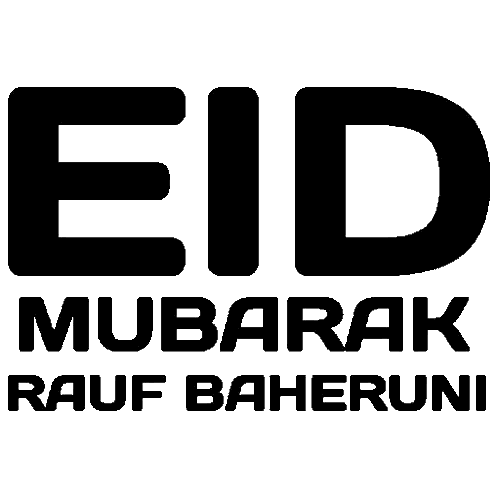 Eid Mubarak Logo Sticker