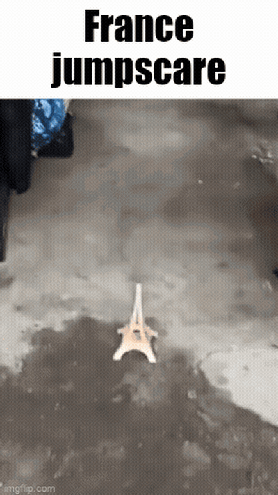 Eiffel Tower France Jumpscare GIF