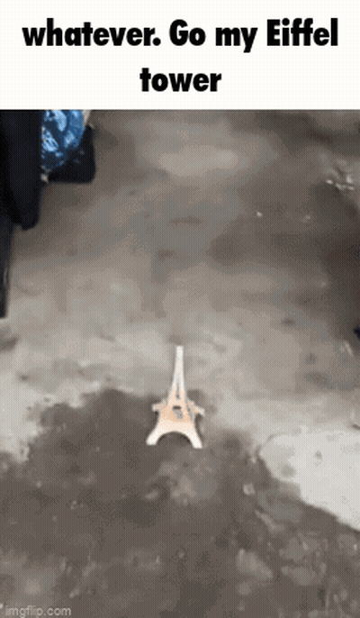Eiffel Tower On Ground Meme GIF
