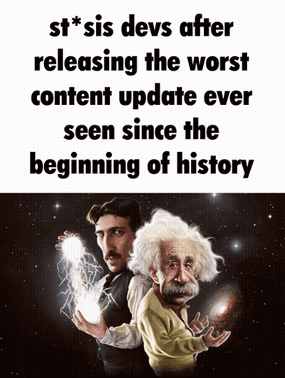 Einstein Tesla St * Sis Devs Worst Update GIF
