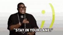 EJ Johnson Stay In Your Lane GIF