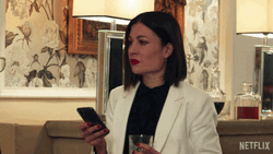 Ekaterina Gromova Throwing Phone GIF