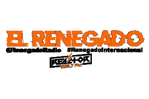 El Renegado Logo In Orange Sticker
