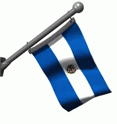 El Salvador Sticking Flag