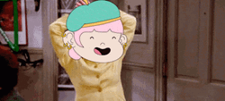 Elaine Dance Happy Female Mask GIF