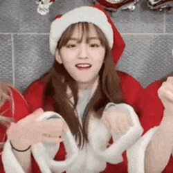 Elaine Dance Santa Dress GIF
