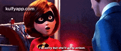 Elastigirl Saying She Will Go To Prison GIF
