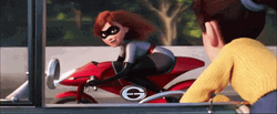 Elastigirl Stunt Riding GIF