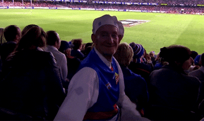 Elder Fan Of Western Carolina Waving GIF