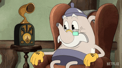 Elder Kettle Listening To Radio GIF