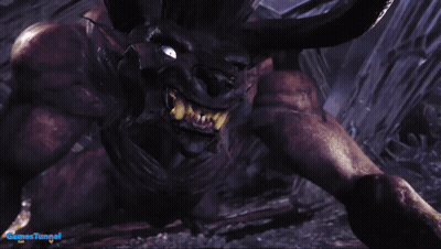 Elder's Recess Legendary Beast Displayed On Screen GIF