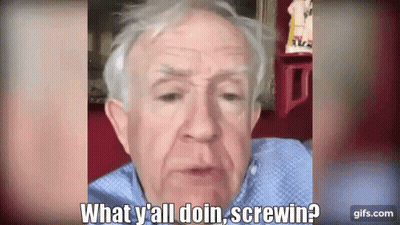 Elderly Man Asking What Y All Doin Screwin GIF