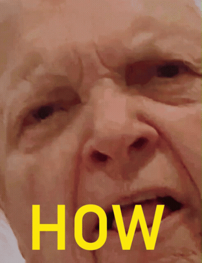 Elderly Man Close Up Saying How GIF
