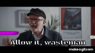 Elderly Man In Glasses And Hat Allow It Wasteman GIF