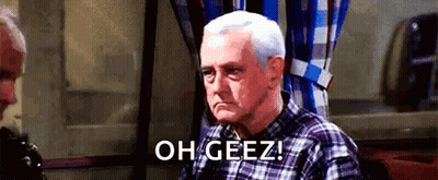 Elderly Man In Plaid Shirt Saying Oh Geez GIF