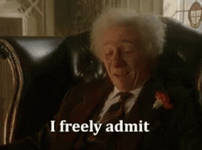 Elderly Man In Suit Saying I Freely Admit GIF