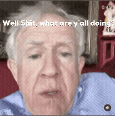 Elderly Man On Video Call Says Well Shit GIF