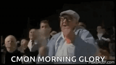 Elderly Man Shouting In Crowd GIF