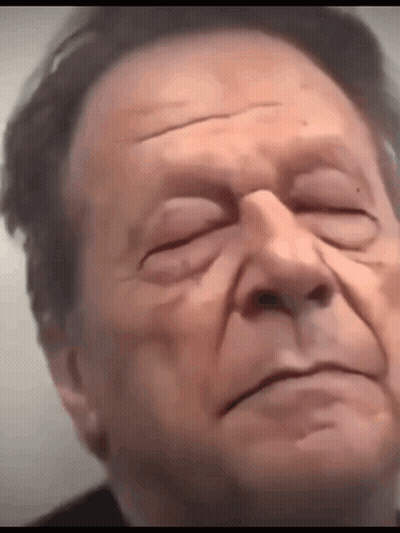 Elderly Man With Eyes Closed GIF