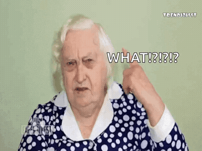 Elderly Woman Covering Ear What GIF