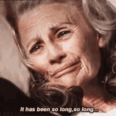 Elderly Woman Crying Saying It Has Been So Long So Long GIF