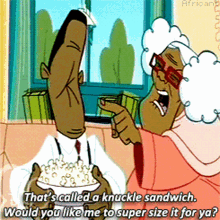 Elderly Woman Got Angry Idiot Sandwich GIF