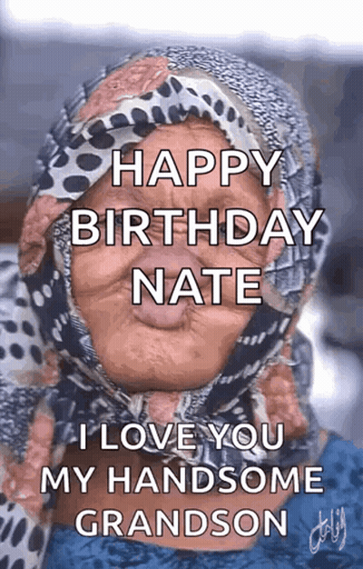 Elderly Woman In Scarf Making Funny Face GIF