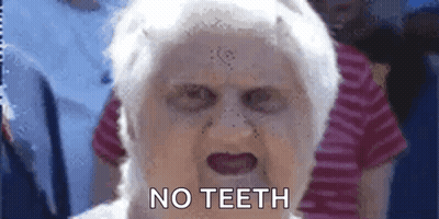Elderly Woman No Teeth GIF