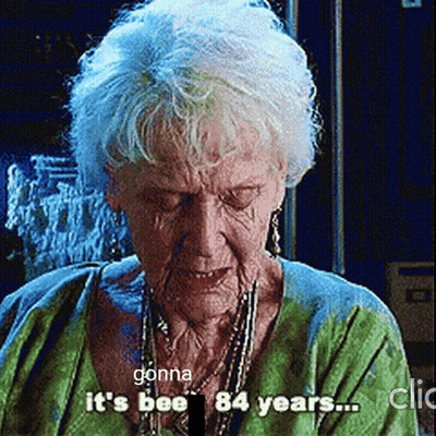Elderly Woman Saying Gonna It's Bee 84 Years GIF