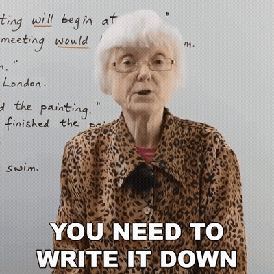 Elderly Woman Saying You Need To Write It Down GIF