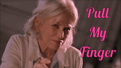 Elderly Woman Smiling Pull My Finger GIF