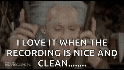 Elderly Woman Talking on Cell Phone Saying I Love It When the Recording Is Nice and Clean