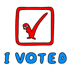 Election Day I Voted With Red Check Mark GIF