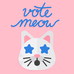 Election Day Vote Meow Cat GIF